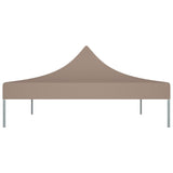 Toit de tente de réception 4x3 m Taupe 270 g/m²