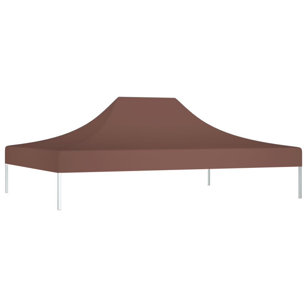 Toit de tente de réception 4x3 m Marron 270 g/m²