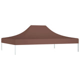 Toit de tente de réception 4x3 m Marron 270 g/m²