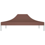 Toit de tente de réception 4x3 m Marron 270 g/m²