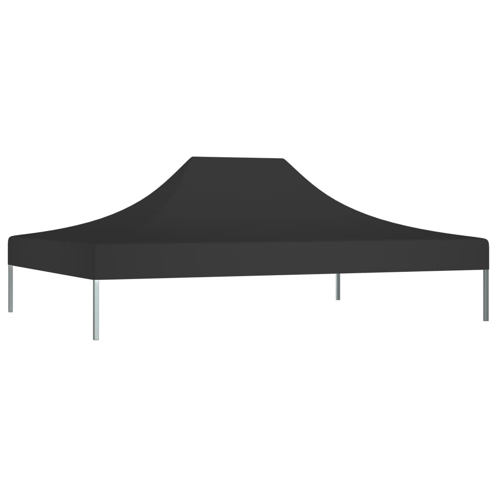 Toit de tente de réception 4x3 m Noir 270 g/m²