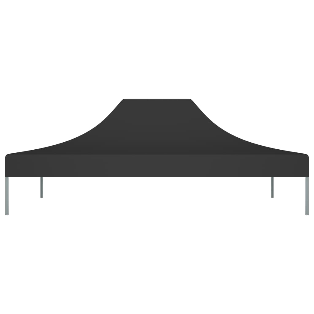 Toit de tente de réception 4x3 m Noir 270 g/m²