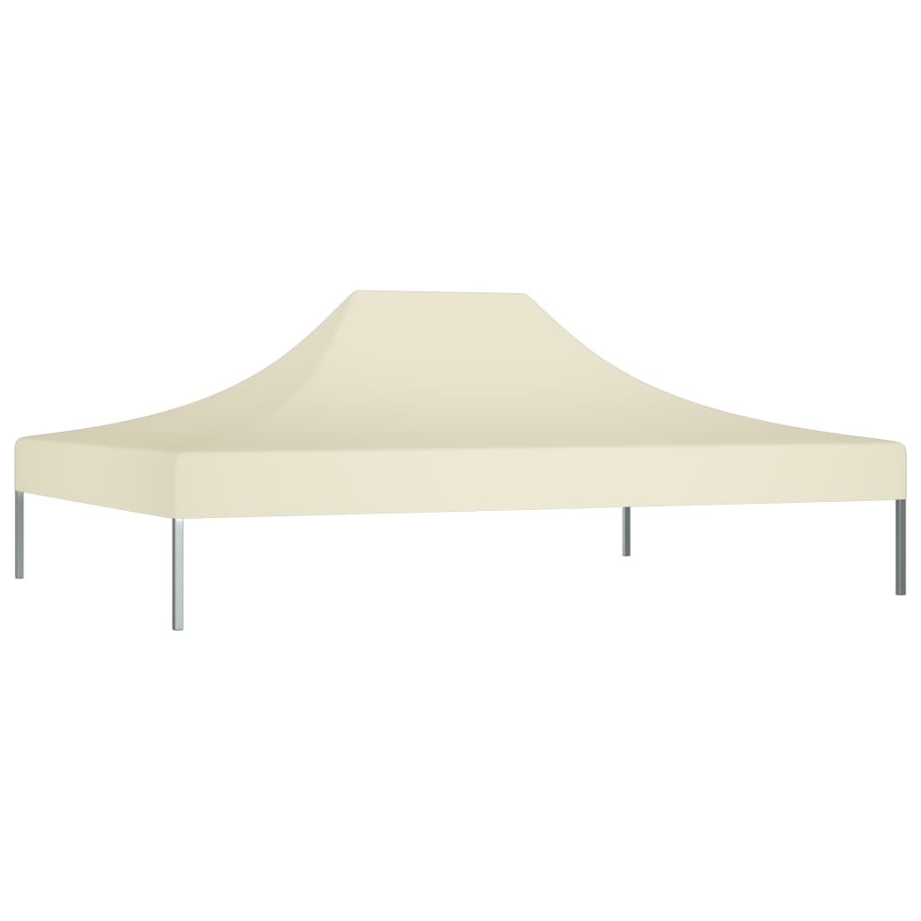 Toit de tente de réception 4,5x3 m Crème 270 g/m²