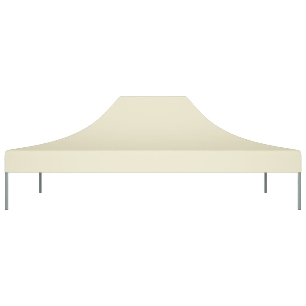 Toit de tente de réception 4,5x3 m Crème 270 g/m²