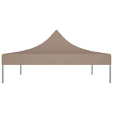 Toit de tente de réception 4,5x3 m Taupe 270 g/m²