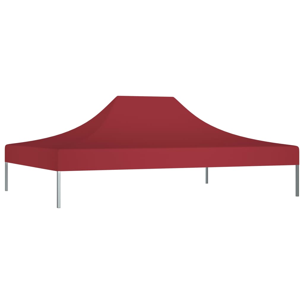 Toit de tente de réception 4,5x3 m Bordeaux 270 g/m²