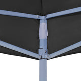 Toit de tente de réception 4,5x3 m Noir 270 g/m²