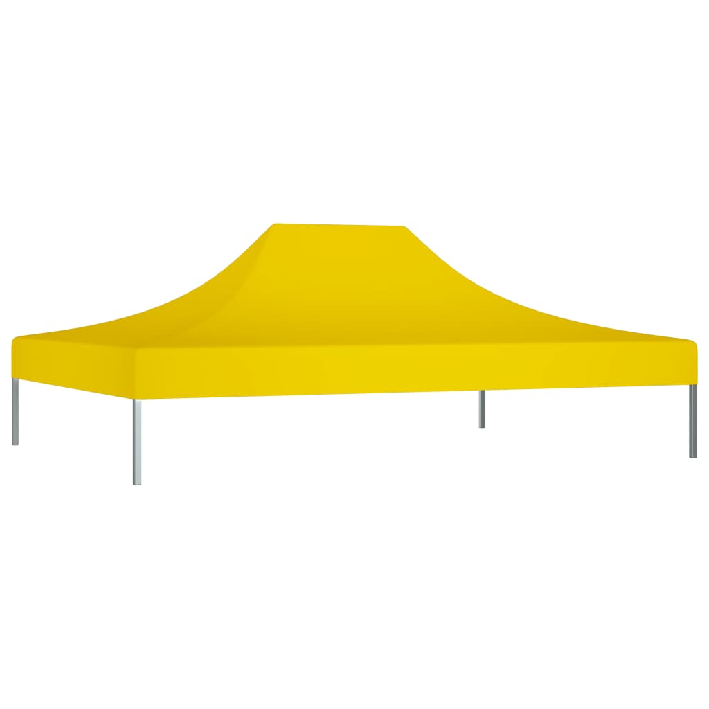 Toit de tente de réception 4,5x3 m Jaune 270 g/m²