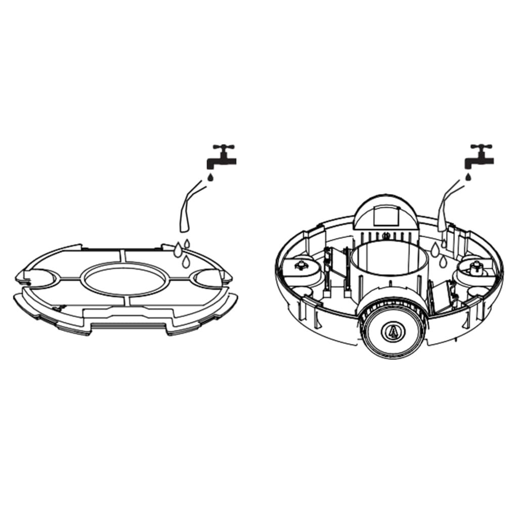 Robot nettoyeur de piscine sans fil 27 W