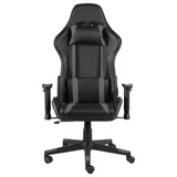 Grey PVC Swivel Gaming Chair