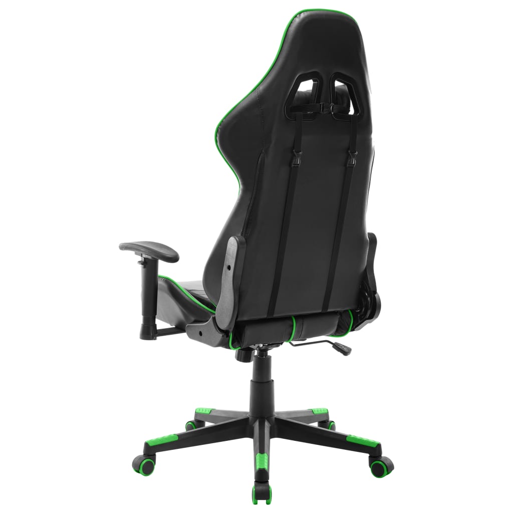 Chaise de jeu Noir et vert Cuir artificiel