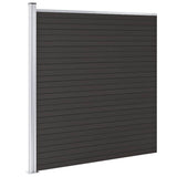 WPC Fence Panel 175x186 cm Black