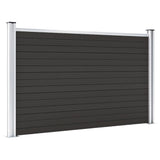 WPC Fence Panel 180x105 cm Black