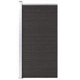 WPC Fence Panel 95x186 cm Black