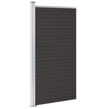 WPC Fence Panel 95x186 cm Black