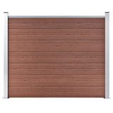 WPC fence panel 180x146 cm Brown