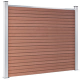 WPC fence panel 180x146 cm Brown