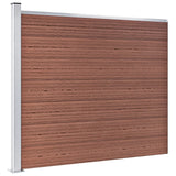 WPC fence panel 175x146 cm Brown