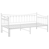 Cadre de canapé-lit extensible sans matelas blanc 90x200 cm