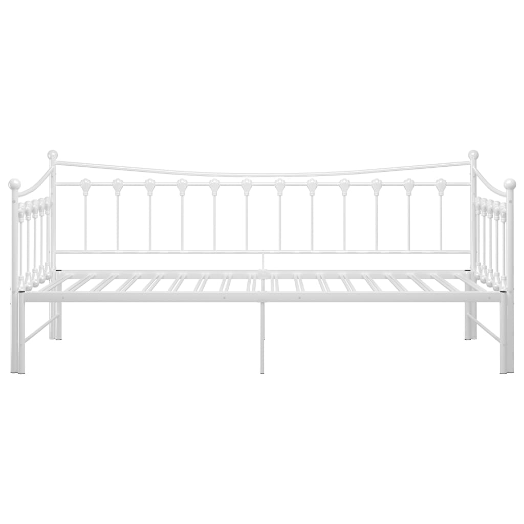 Cadre de canapé-lit extensible sans matelas blanc 90x200 cm