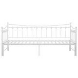 Cadre de canapé-lit extensible sans matelas blanc 90x200 cm