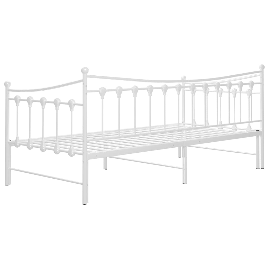 Cadre de canapé-lit extensible sans matelas blanc 90x200 cm