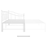 Cadre de canapé-lit extensible sans matelas blanc 90x200 cm