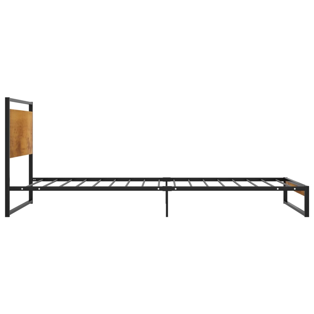 Bed frame without mattress metal 90x200 cm