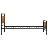 Cadre de lit sans matelas métal 90x200 cm