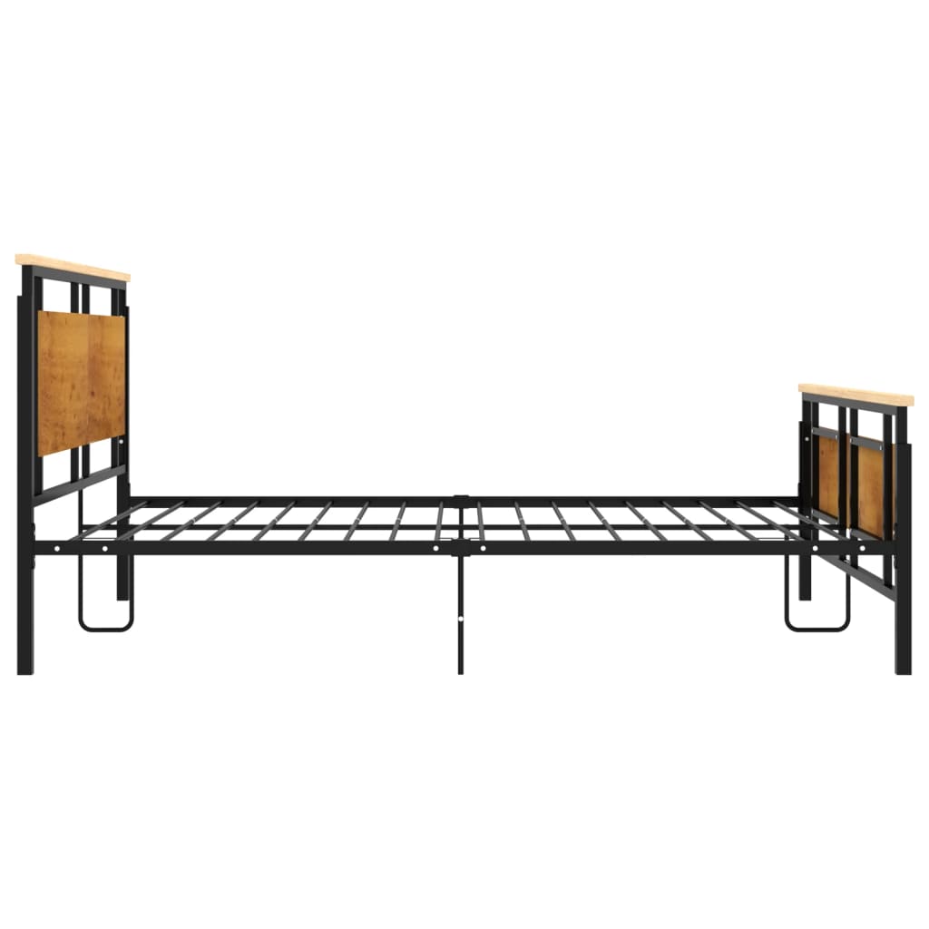 Cadre de lit sans matelas métal 160x200 cm