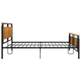 Cadre de lit sans matelas métal 200x200 cm