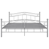 Grey Metal Bed Frame 180x200 cm