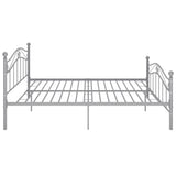 Grey Metal Bed Frame 180x200 cm