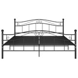 Black Metal Bed Frame 200x200 cm