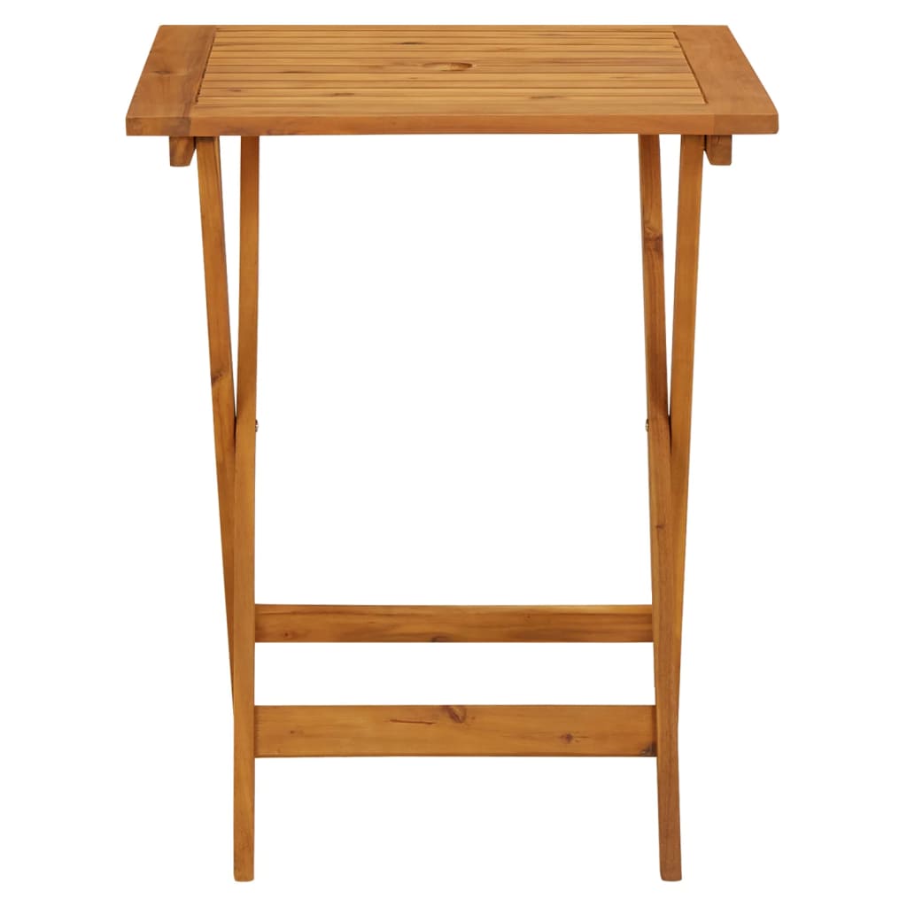 Table pliable de jardin 60x60x75 cm Bois d'acacia solide