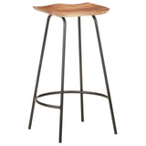 Tabourets de bar lot de 4 bois d'acacia solide