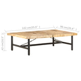 Table basse 142x90x42 cm Bois de manguier massif