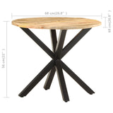 Beistelltisch 68x68x56 cm Massives Mangoholz