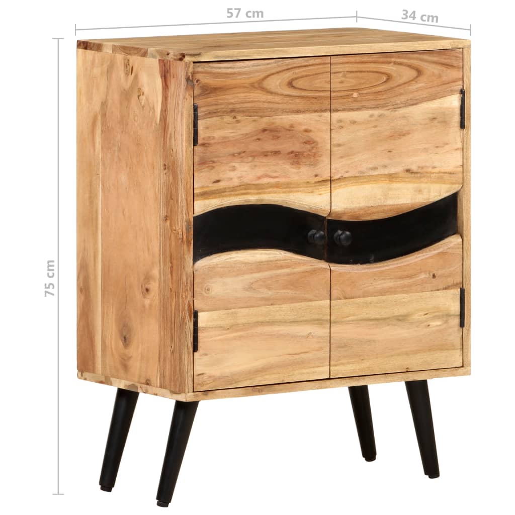 Buffet 57x34x75 cm Bois d'acacia massif