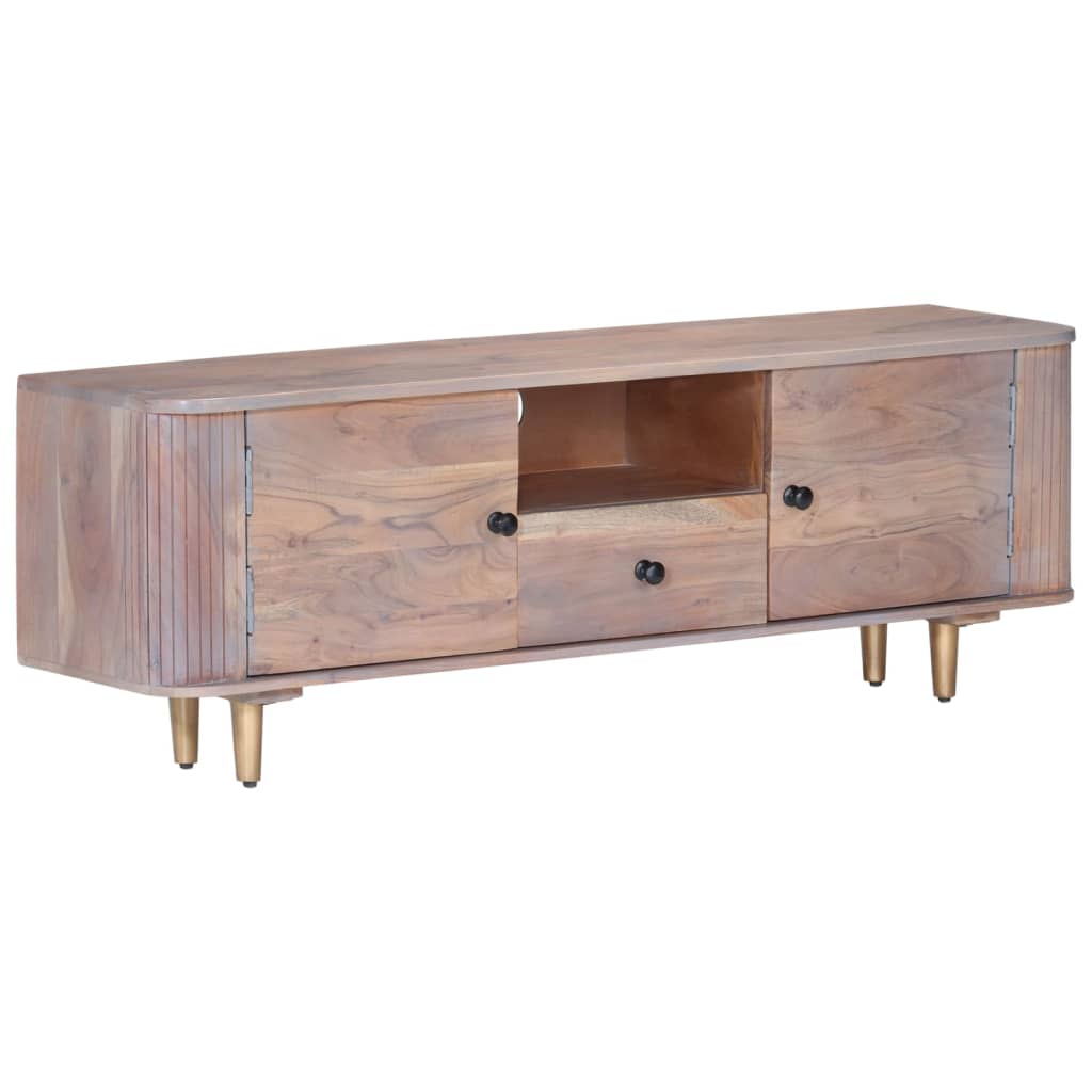 Meuble TV 118x30x40 cm Bois d'acacia massif