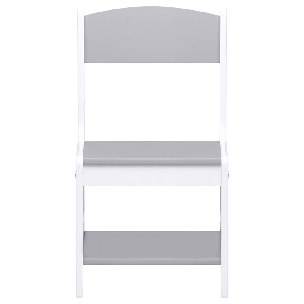 Table pour enfants avec 2 chaises Blanc MDF