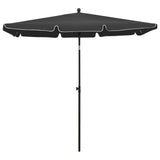 Garden parasol with pole 210x140 cm Anthracite