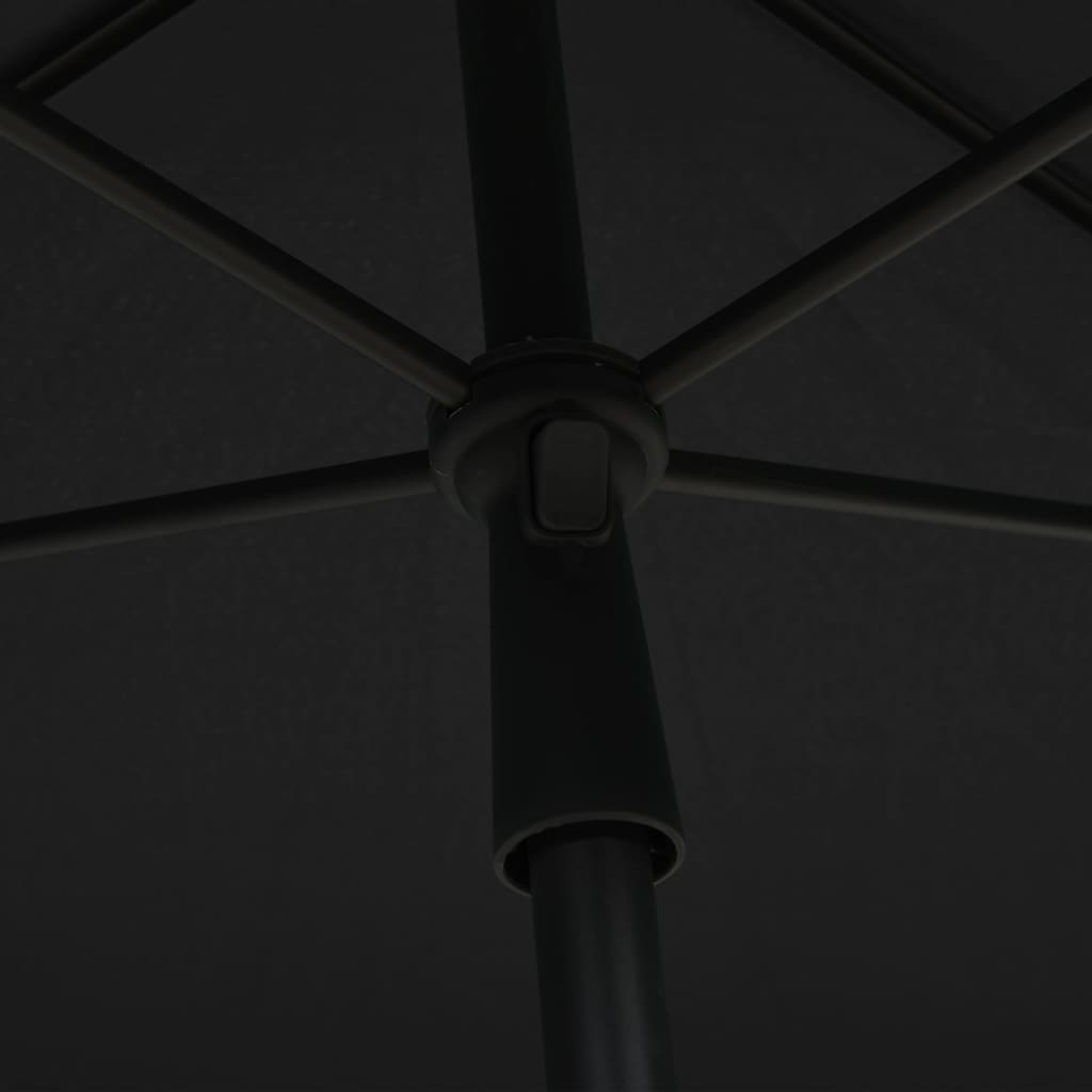 Garden parasol with pole 210x140 cm Anthracite