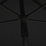 Garden parasol with pole 210x140 cm Anthracite