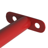 Barres fixes d'exercice 2 pcs 125 cm Acier Rouge