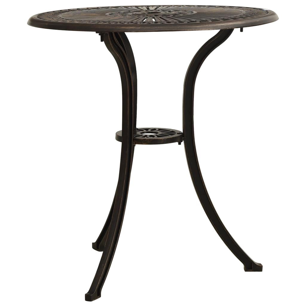 Table de jardin Bronze 62x62x65 cm Aluminium coulé