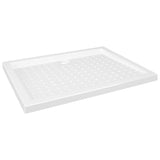 Receveur de douche avec picots Blanc 90x70x4 cm ABS