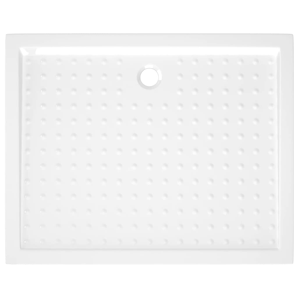 Receveur de douche avec picots Blanc 80x100x4 cm ABS