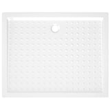 Receveur de douche avec picots Blanc 80x100x4 cm ABS