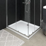 Receveur de douche avec picots Blanc 80x100x4 cm ABS